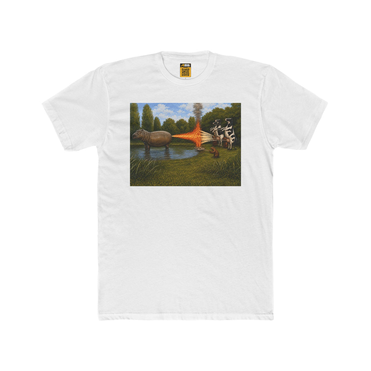 Hippo Cow War Tee
