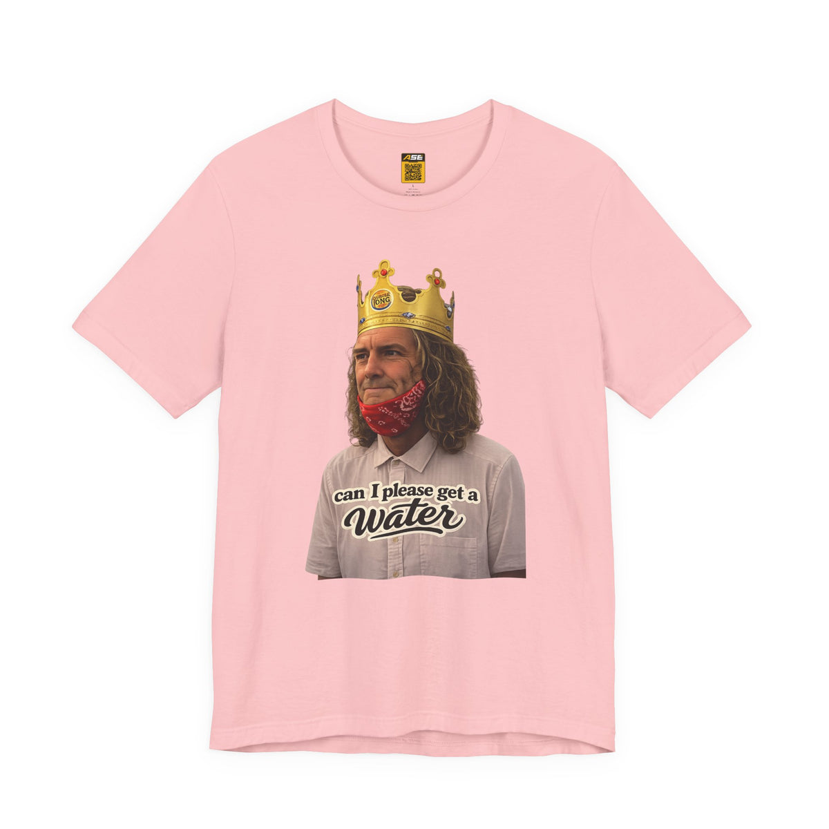 Graphic Tee — 'Can I Please Get a Water' King Portrait Shirt