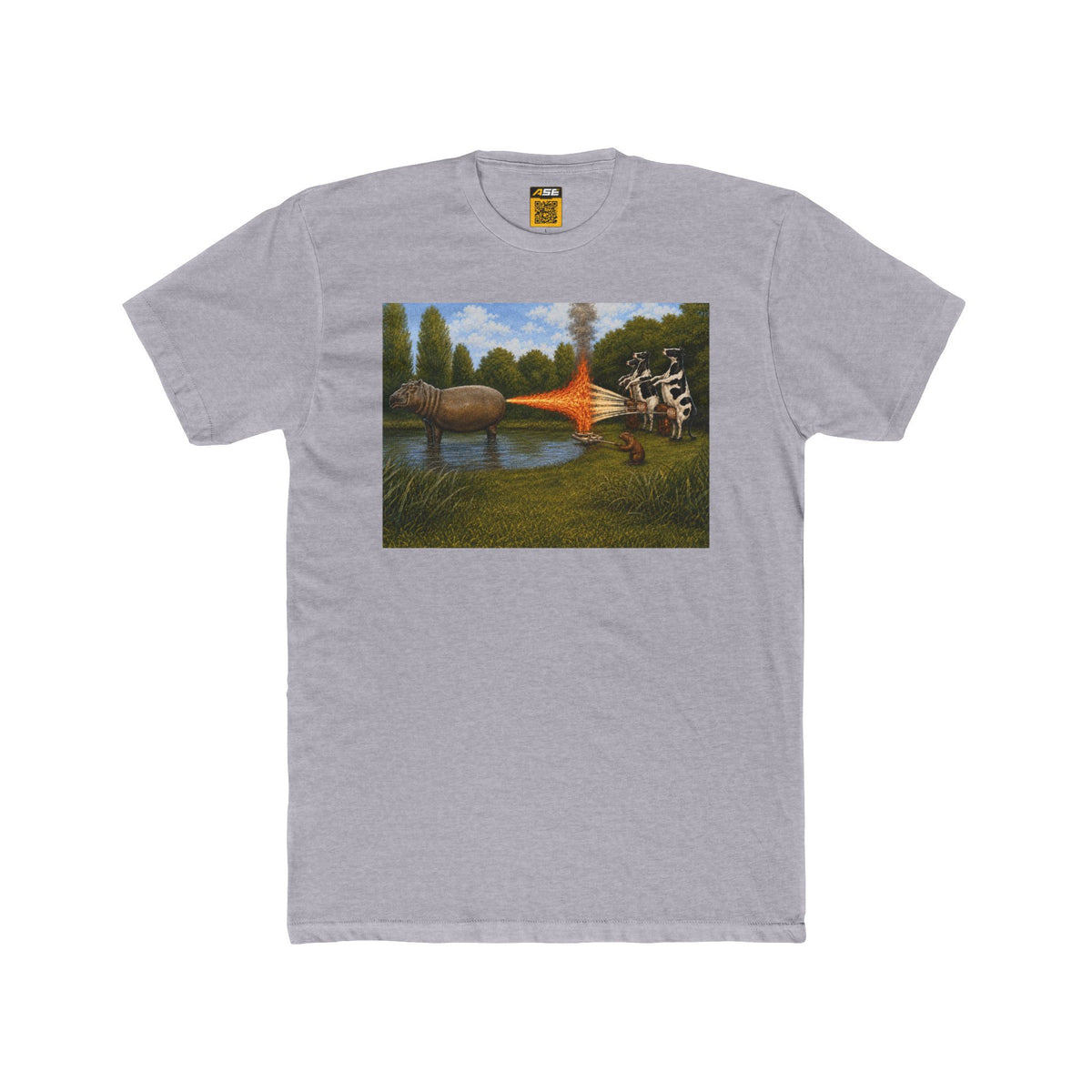 Hippo Cow War Tee