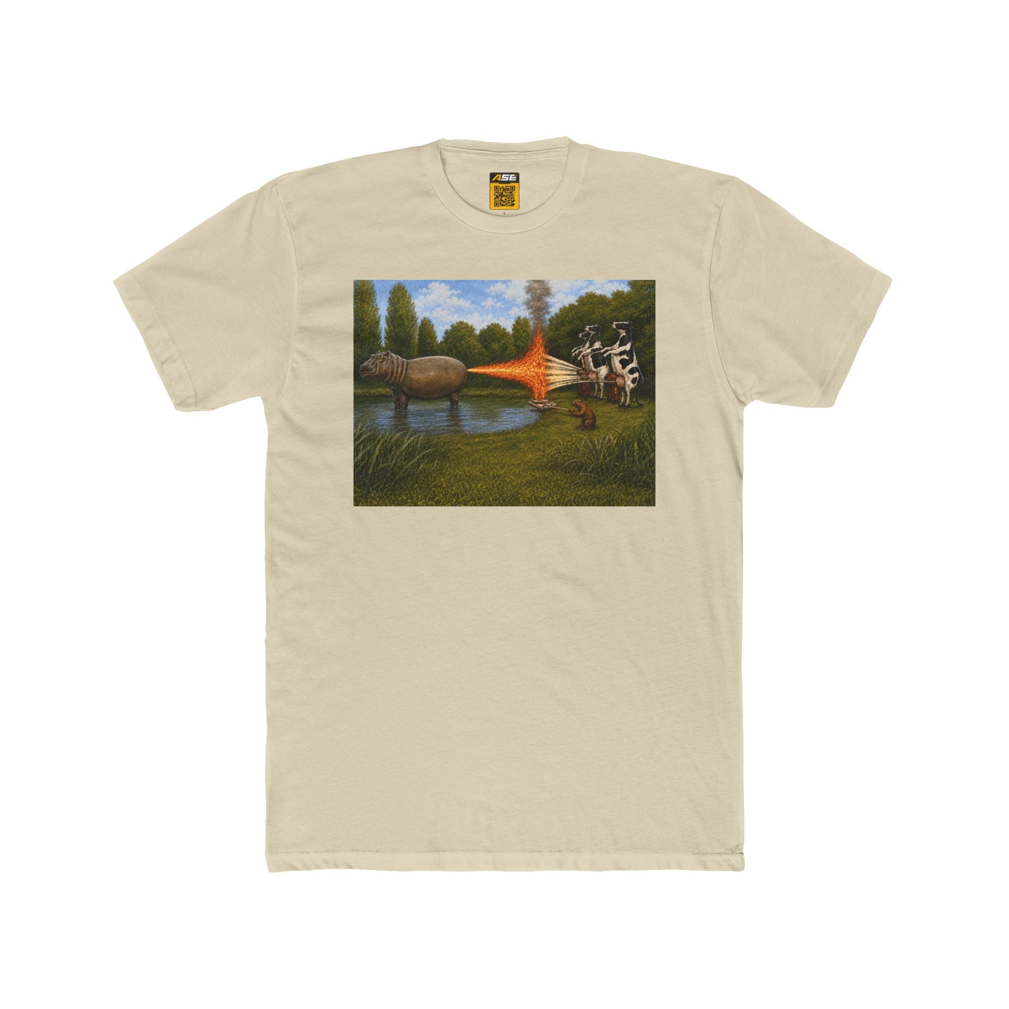 Hippo Cow War Tee