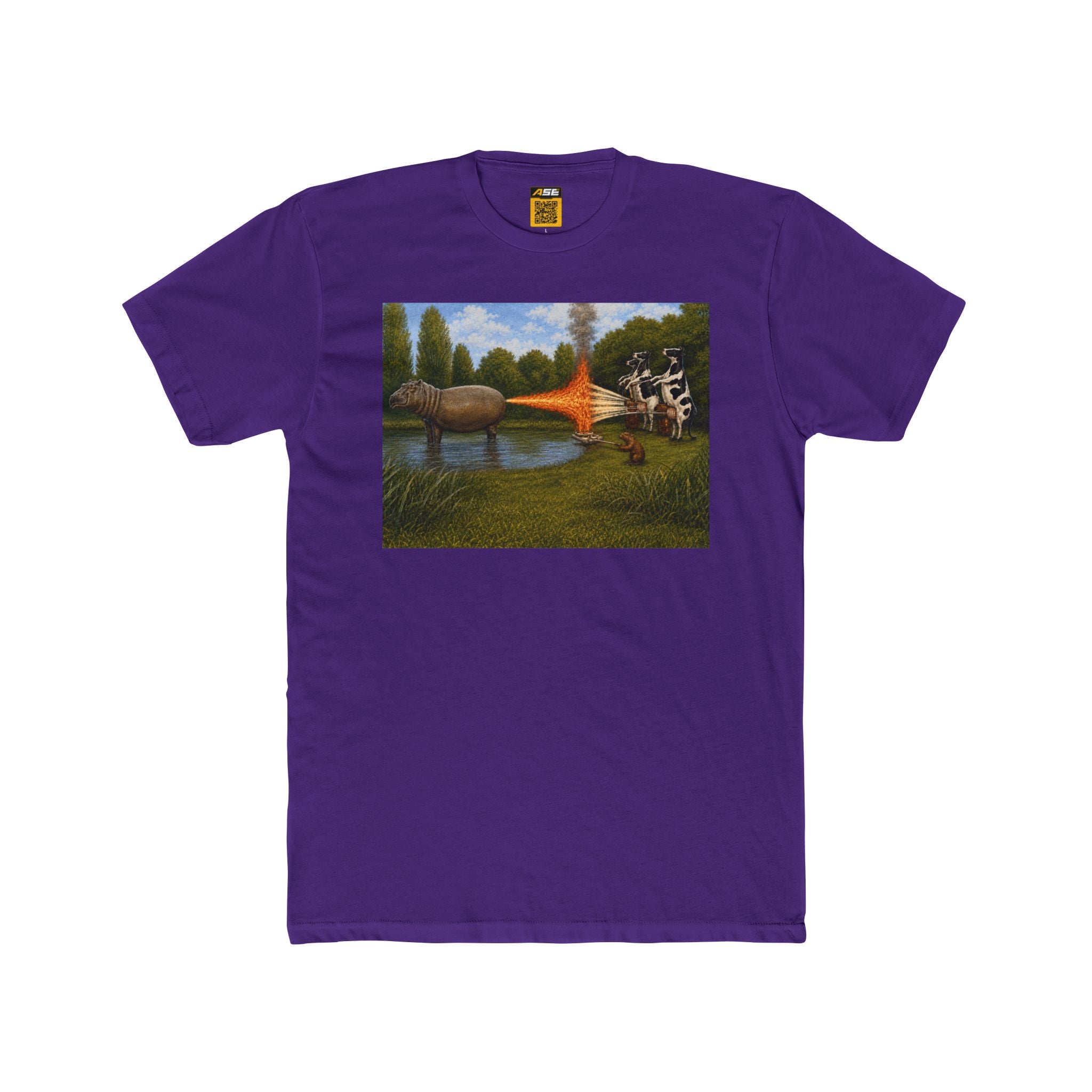 Hippo Cow War Tee