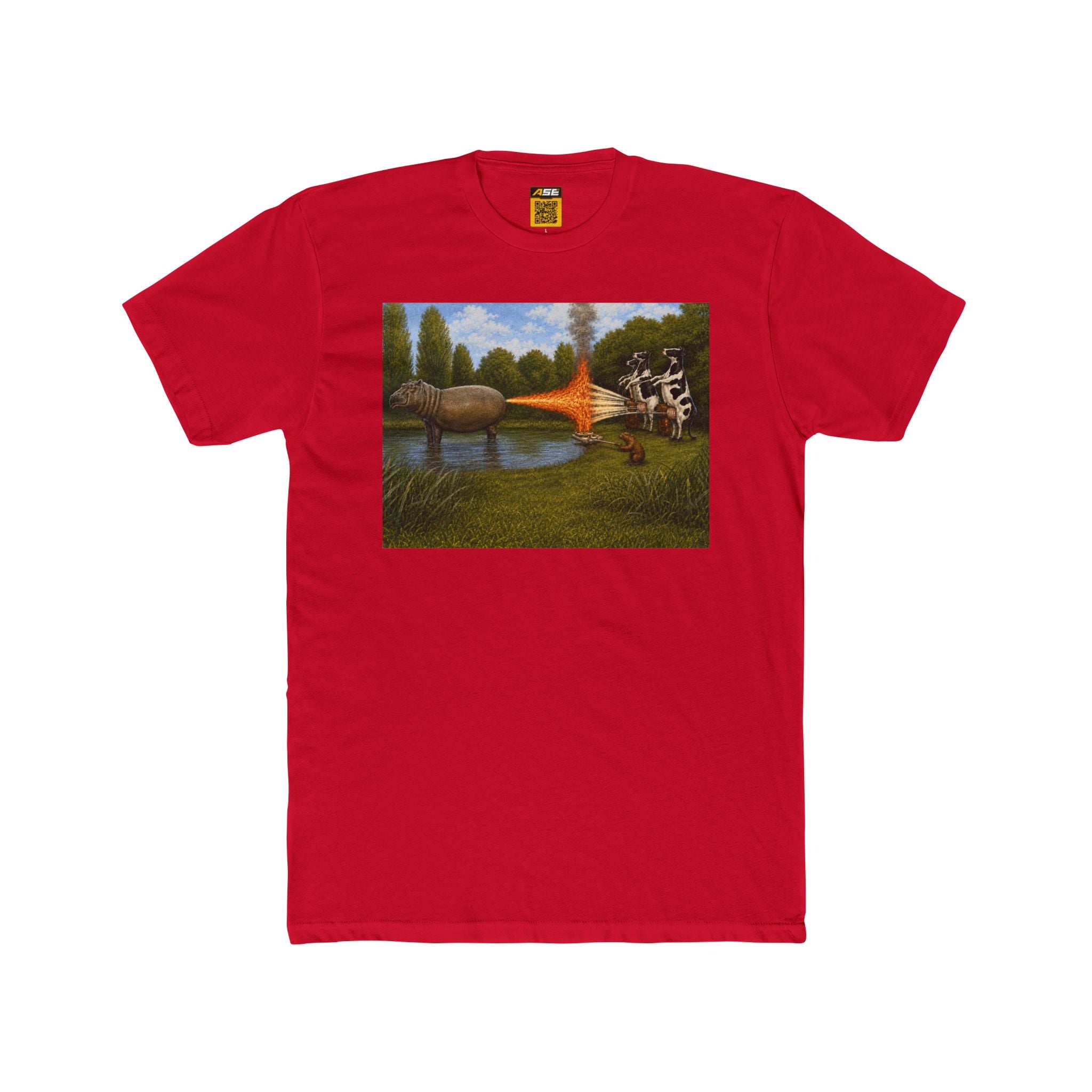 Hippo Cow War Tee