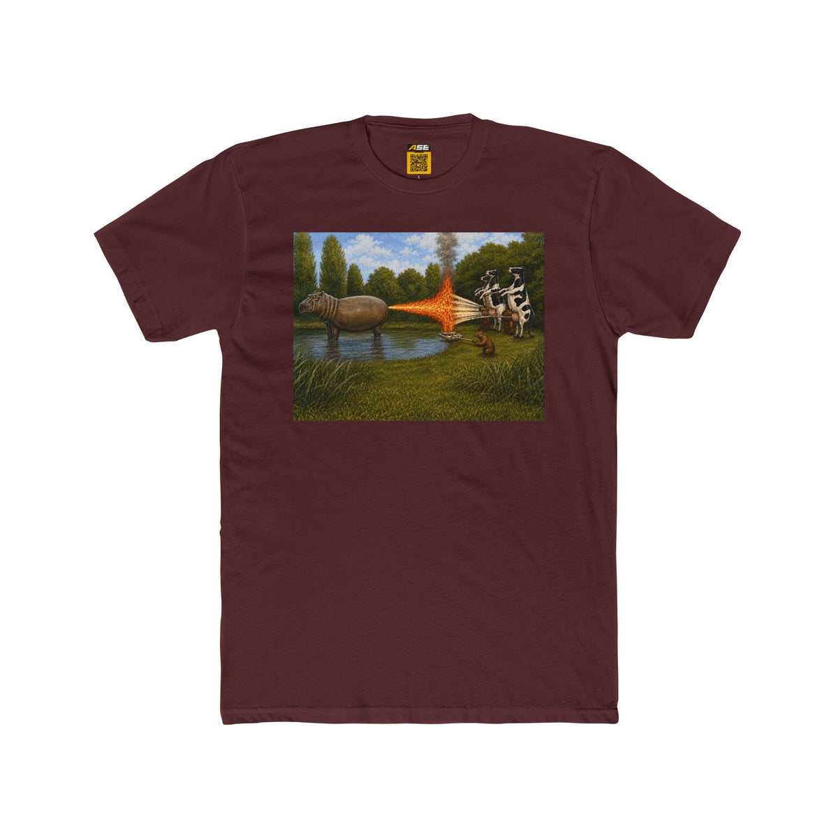 Hippo Cow War Tee