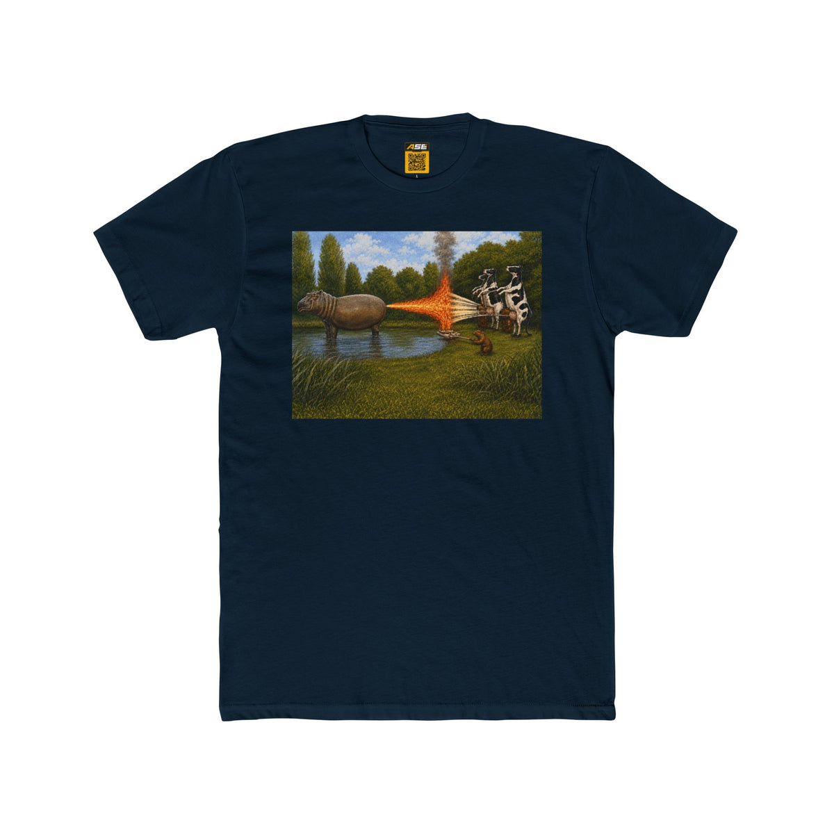 Hippo Cow War Tee