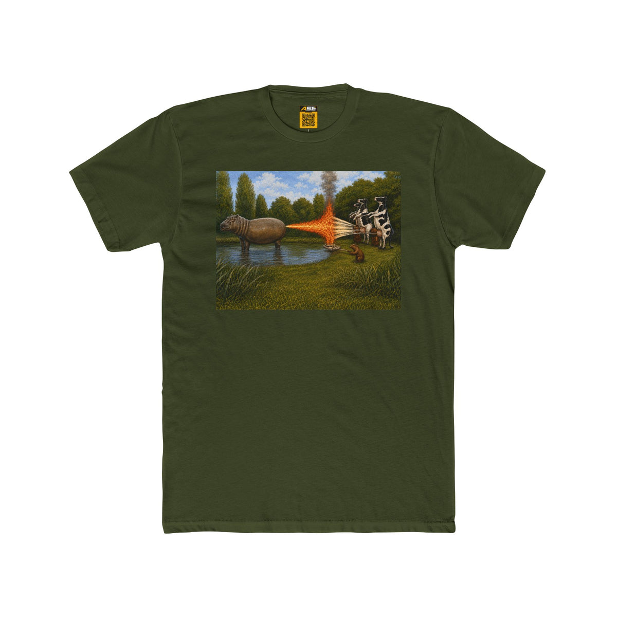 Hippo Cow War Tee